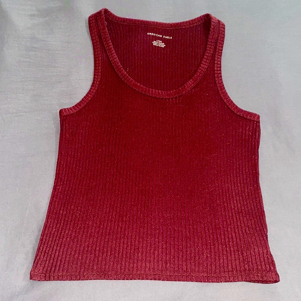American Eagle Maroon Tank Top